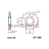 Преден пиньон -JT- JTF1587,19, 19 зъба, Yamaha FZR 400 1990-1992, SR 400 2014-2017, SR 500 1991-1999