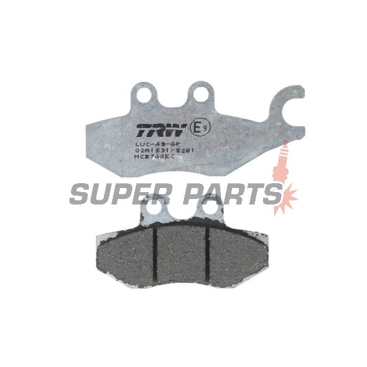 Накладки -TRW- MCB744EC, Aprilia SR, Sportcity; Derbi Boulevard; Vespa/Piaggio 946, Beverly, Carnaby, Fly, GT, GTS, GTV, Granturismo, Hexagon, Liberty, MP3, Primavera, Skipper, Sprint, Typhoon, X7, X8, X9, X10 (2000-2017)