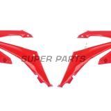 Предни странични пластмаси -POLISPORT- червени, HONDA CRF 250/450 2009-2013