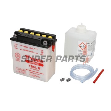 Акумулатор -YUASA- YB5L-B + ELEKTROLIT, 5Ah 12V