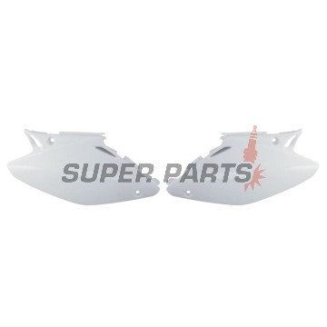 Задни странични пластмаси -POLISPORT- бели, HONDA CR 125/250 2002-2007