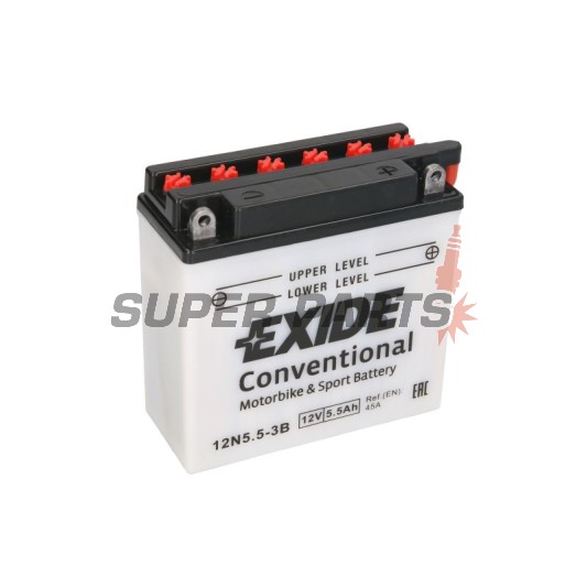 Акумулатор -EXIDE- 12N5.5-3B, 6Ah 12V