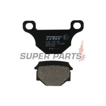 Накладки -TRW- MCB765, Aprilia RX 125 (2008-2010), Derbi Mulhacen 125 (2007-2008), Derbi Terra 125/Adventure (2008), Keeway Speed 125/150 (2006)