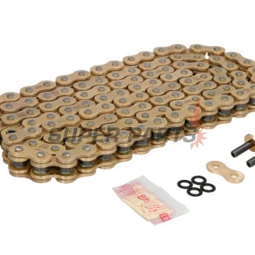 Верига -DID- 520ZVMXG&G-110, размер 520, 110 звена, двойно усилена, златиста