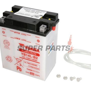 Акумулатор -YUASA- YB14L-B2, 15Ah 12V