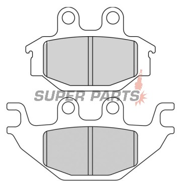 Накладки -FERODO- FDB2184SG, Adly 300-500cc ATV, Arctic Cat DVX 250, CPI XS 250, Kawasaki KVF Brute Force 300, Kymco KXR/MXU/Maxxer 250-700cc, Yamaha MT 125 & YZF-R125 125cc (2004-2018)