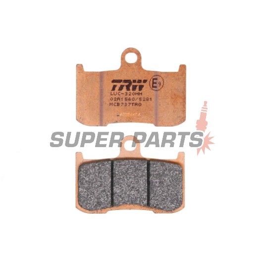 Накладки -TRW- MCB737TRQ, Kawasaki Z/ZR/ZRX - Z800/Z900/Z1000, ZR800, ZRX400 - 400-1000cc, 1998-2018