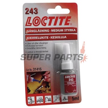 Осигурител за резби -LOCTITE- 243, против саморазвиване, 5ml