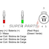 Реле за зареждане -DZE- реле-регулатор, 12V, 25A, HONDA TRX 300 1993-2000