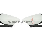 Задни странични пластмаси -POLISPORT- черно/бяло, YAMAHA YZ 450 2010-2013