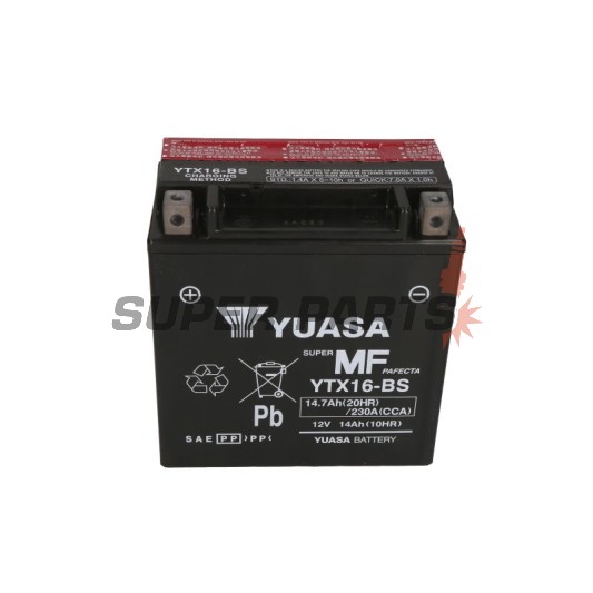 Акумулатор -YUASA- YTX16-BS, 15Ah 12V
