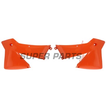 Предни странични пластмаси -POLISPORT- оранжеви, KTM EXC, SX 125-380 2001-2004