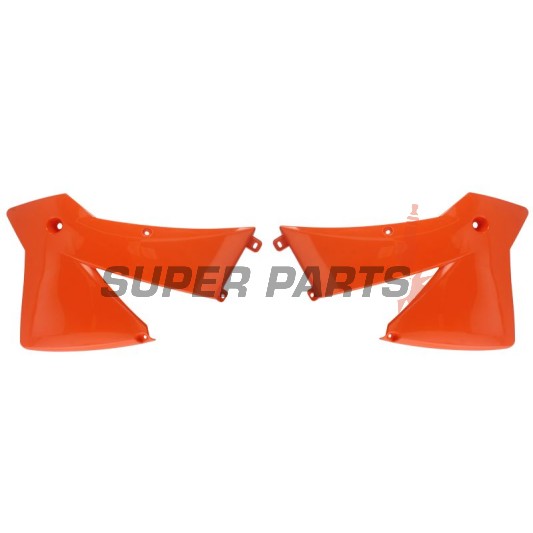 Предни странични пластмаси -POLISPORT- оранжеви, KTM EXC, SX 125-380 2001-2004