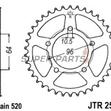 Заден пиньон -JT- JTR254,43, 43 зъба, стоманен, Honda CBF 250 2004-2006, CBX 250 2001-2004