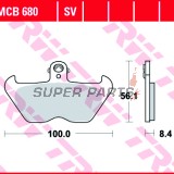 Накладки -TRW- MCB680, Beta Evo/Minicross/Minitrial 50-300 2T/4T, BMW K/K1 1000-1200LT/RS, BMW R 850/1100/1150GS/RT/RS/S/C (1988-2005)