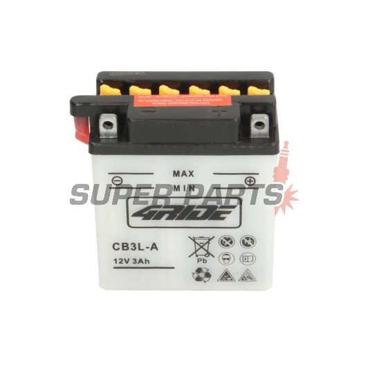 Акумулатор -4 RIDE- CB3L-A 4RIDE, 3Ah 12V