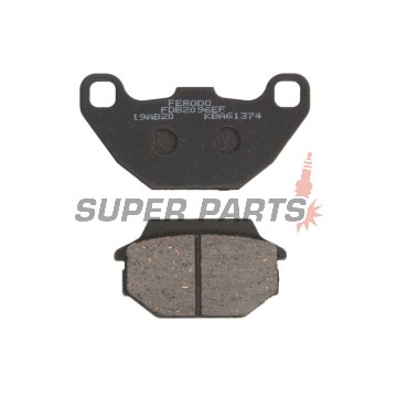 Накладки -FERODO- FDB2096EF, Kawasaki KFX 50/90 (2007-2017), Kymco Agility 125-200 (2008-2019), Like 50-200 (2009), MX/MXU 50-150 (2004-2010), People 50-500 (2000-2016), Vitality 50 (2004-2005)