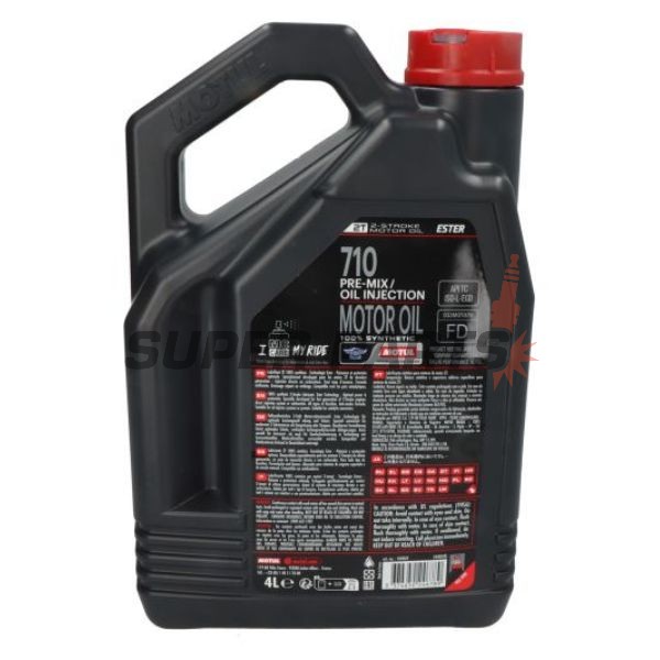 2-тактово масло -MOTUL- 710, 2T, пълна синтетика + естер, 4L