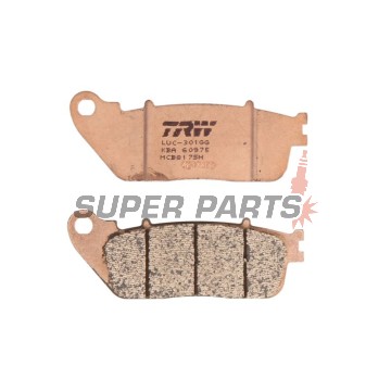 Накладки -TRW- MCB817SH, Honda CD 250U, CH 125 Spacy, MBX 50SD, VFR 1200F; Hyosung Comet/GT/GV Karion/RX/XRX 125/250/650/700; Kymco Nexxon 50, Pulsar 125 - 50/125/250/650/700/1200cc, 1985-2010