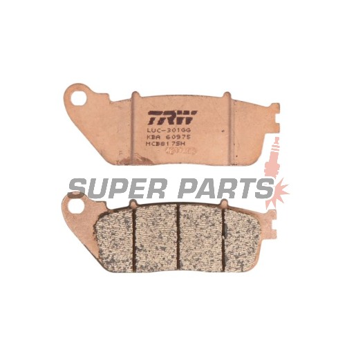 Накладки -TRW- MCB817SH, Honda CD 250U, CH 125 Spacy, MBX 50SD, VFR 1200F; Hyosung Comet/GT/GV Karion/RX/XRX 125/250/650/700; Kymco Nexxon 50, Pulsar 125 - 50/125/250/650/700/1200cc, 1985-2010