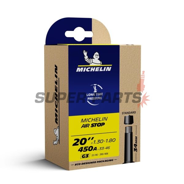 Вътрешна велосипедна гума -MICHELIN- 450X33/46A ; 20X1.30-1.80