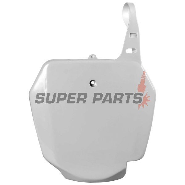 Мотокрос маска/табелка за номер -POLISPORT- бяла, SUZUKI RM 85 2002-2023
