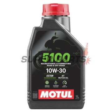 Двигателно масло -MOTUL- 5100, 10W30, полу-синтетика + естер, 1L
