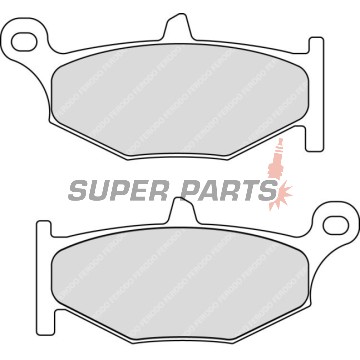 Накладки -FERODO- FDB2213P, Honda CB/CBR/VTX, Yamaha MT/YZF/FZ, Suzuki GSX/GSF/DL, Kawasaki Z/KLE 250-1300cc (1991-2022)