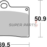 Накладки -BREMBO- 07BB15LA, Aprilia RS 250, Beta Euro, Jonathan, Cagiva Mito, Planet, Raptor, Ducati Monster, SS, 851, 888, 916, KTM Duke, SMC, SMR, Moto Guzzi California, V10, V11, MZ Skorpion, Sachs XTC, Yamaha SZR (1988-2007)