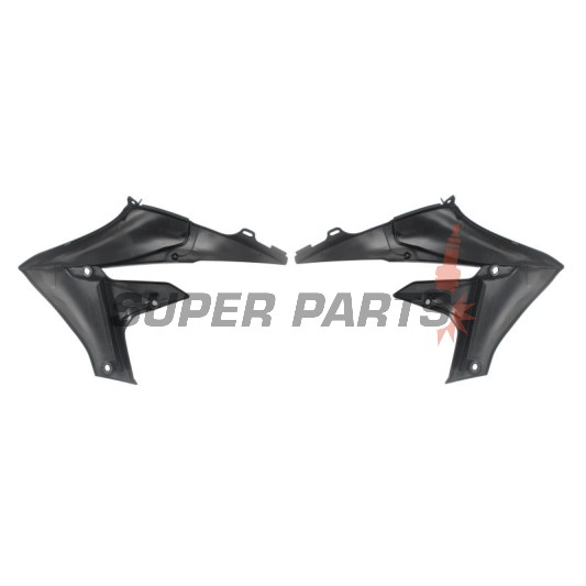 Предни странични пластмаси -POLISPORT- черни, YAMAHA YZ 250/450 2018-2023