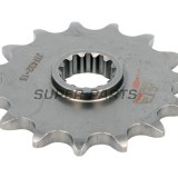 Преден пиньон -JT- JTF432,15, 15 зъба, Betamotor Jonathan 350 2001-2010, Kawasaki KLX 400 2003, Suzuki DR 200 1986-1991, 1996-2017, DR 350 1990-1999, DR-Z 400 2000-2017, GSF 250 1995-2000, RM 250 2000-2012, RM-X 250 1989-2001