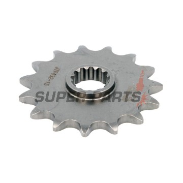 Преден пиньон -JT- JTF432,15, 15 зъба, Betamotor Jonathan 350 2001-2010, Kawasaki KLX 400 2003, Suzuki DR 200 1986-1991, 1996-2017, DR 350 1990-1999, DR-Z 400 2000-2017, GSF 250 1995-2000, RM 250 2000-2012, RM-X 250 1989-2001