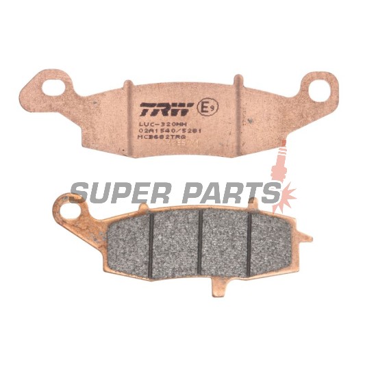 Накладки -TRW- MCB682TRQ, Kawasaki ER-5/ER-6, Versys, KLR, GPZ, Vulcan, Z750, Zephyr, ZR-7; Suzuki V-Strom, Bandit, GSX, GSR, SV650, Gladius, Intruder
