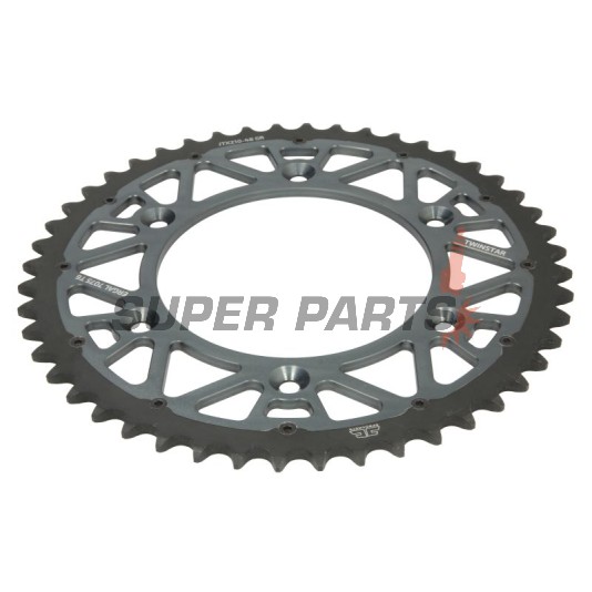 Заден пиньон -JT- JTX210,48GR, 48 зъба, сив, хибриден, Betamotor RR 125 2018-2021, RR 250 2013-2021, RR 400 2013-2016, RR 450 2013-2014, Honda CR 125 1983-2007, CR 250 1984-2008, CR 500 1984-2001, CRF 150 2003-2018, CRF 230 2003-2017