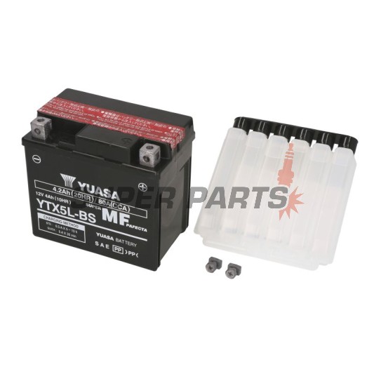 Акумулатор -YUASA- YTX5L-BS, 4Ah 12V