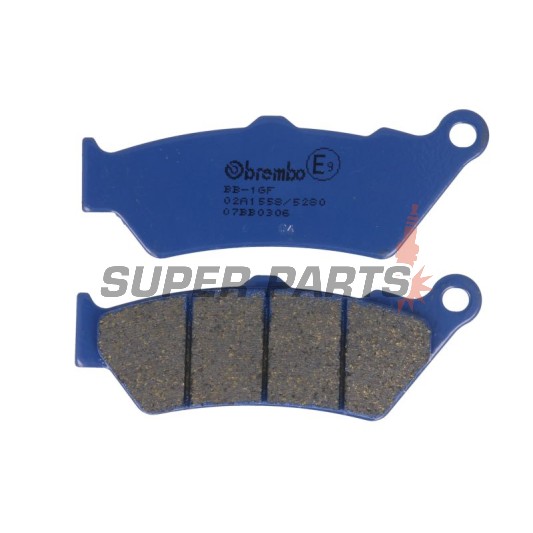 Накладки -BREMBO- 07BB0306, Aprilia 650-1000 / BMW F650-800 / R1250 / Honda CB500-CRF450 / KTM 690-990 / Moto Guzzi 1100-1200 / Ducati 1000 / Yamaha 125-660 / Moto Morini 1200 (1995-2022)