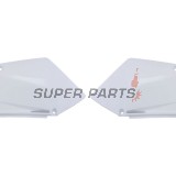 Задни странични пластмаси -POLISPORT- бели, SUZUKI RM-Z 450 2005-2006