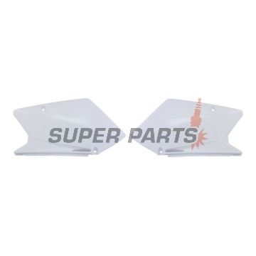 Задни странични пластмаси -POLISPORT- бели, SUZUKI RM-Z 450 2005-2006