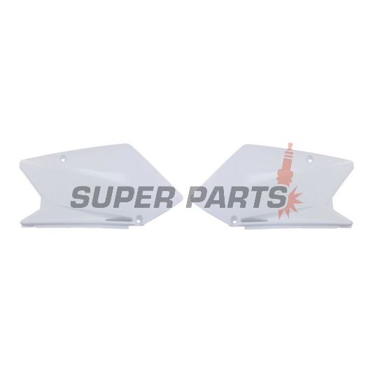 Задни странични пластмаси -POLISPORT- бели, SUZUKI RM-Z 450 2005-2006