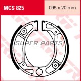 Накладки (челюст) -TRW- MCS825, 95x20mm, Honda CR50/60/80R, CRF70F/100R, CRM75, QR50, XR70/XR100R, Dio, Wallaroo, Vision (1982-2010), Kymco CX50, DJ50, DJW/DJX/DJY50, ZX50 Fever (1991-2007), HSC HSC01, SR50, ZR50, ZX50 (1992)