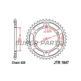 Заден пиньон -JT- JTR1847,55, 55 зъба, стоманен, Yamaha FZR 250 1989, FZR 400 1988-1995, SRX 600 1990-1994, TDR 125 1993-2002, TZR 125 1996-2000, TZR 80 1996, XT 250 2008-2018