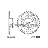 Заден пиньон -JT- JTR1478,34, 34 зъба, стоманен, Kawasaki GPZ 400 1984-1989, 1991-1997, KXT 250 1984-1985, ZX 1000 2013-2019, ZX-10R 1000 2006-2007, ZX-6R 600 1998-2004, ZX-6R 636 2003-2004, ZX-6RR 600 2003-2004, 2006, ZX-7RR 750 1996-1999