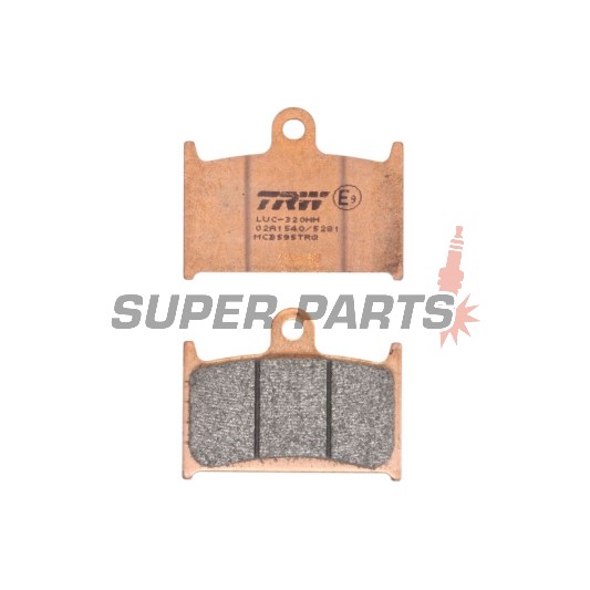 Накладки -TRW- MCB595TRQ, Suzuki GSX-R 400/750/1100 (1988-1995), Triumph Daytona, Rocket III, Speed Triple, Sprint, Thunderbird, Tiger, Trophy (1991-2016), Yamaha TZ250 (1990-2001)