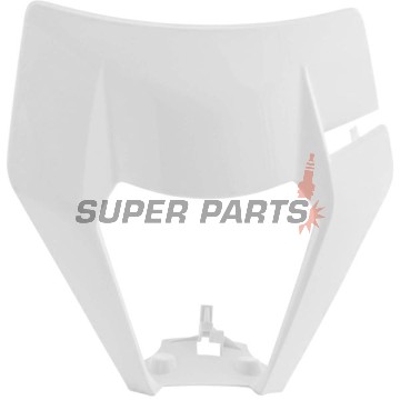 Маска (без фар) -POLISPORT- бяла, KTM EXC, XC-W, XCF-W 125-500 2020-2023