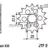 Преден пиньон -JT- JTF518,15, 15 зъба, Kawasaki GPZ 750 1985, Z 650 1979, 1981-1983, Z 750 1980-1982, 1984, Z1 900 1973, Z1A 900 1974, Z1B 900 1975, Suzuki GS 1000 1978-1982, GS 1100 1980-1986, GS 750 1977-1979, GSX 1000 1982