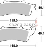Накладки -BREMBO- 07HO43SP, Honda CBR 1100XX Blackbird (1996-2007)