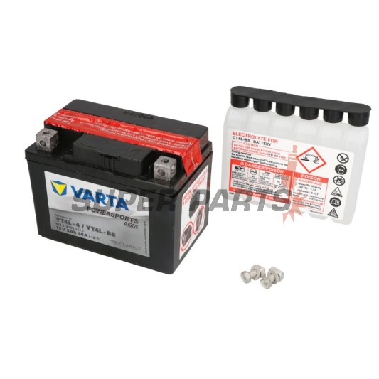 Акумулатор -VARTA- YT4L-BS, 3Ah 12V