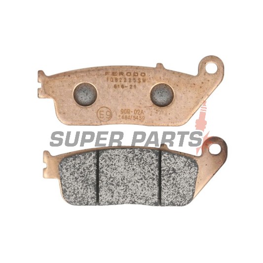 Накладки -FERODO- FDB2225SM, BMW C 600/650/Evolution, Cagiva Gran Canyon/Navigator, Honda CB/CBF/CBR/Hornet/Forza/Shadow, Kawasaki J/Z/KLE, Kymco Downtown/Xciting, Suzuki Burgman/Bandit, Triumph Bonneville/Tiger, Yamaha MT-01/WR - 1987-2022