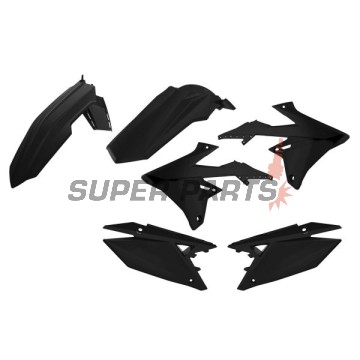 Пластмаси комплект -POLISPORT- черен, SUZUKI RM-Z 250/450 2018-2021