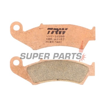 Накладки -TRW- MCB574SI, Honda NX125 Transcity, NX250, XL250R Baja, XLR125R, XR250R/600R, Kawasaki KX125